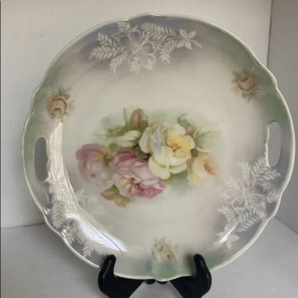 Antique Oremont Bavaria plate w/Handles